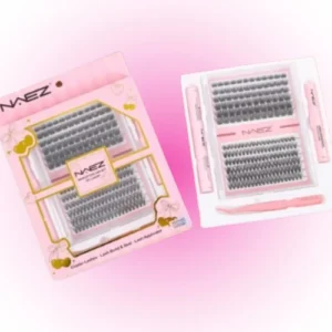 KIT DE PESTAÑAS NAEZ CON PEGAMENTO + SELLADOR + REMOVEDOR W02 + 40D 0.07D MIX 26622/BC2662
