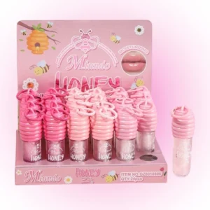 BRILLO LABIAL LIP GLOSS TRANSPARENTE CON BRILLS Y  LLAVERO 09891