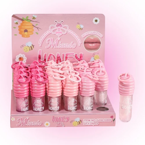 BRILLO LABIAL LIP GLOSS TRANSPARENTE CON BRILLS Y LLAVERO 09891