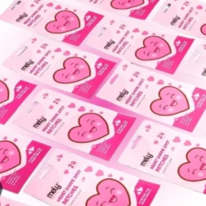 PLANCHA X24 PARCHES DE CORAZON PARA ACNE MELY APROBADOS POR ANMAT