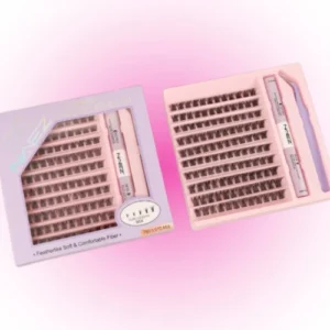 KIT DE PESTAÑAS PELO POR PELO CON PEGAMENTO + SELLADOR + PINZA T50 0.07D MIX NAEZ 70739/DD507-0734