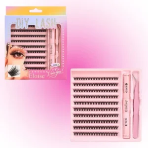 SET DE PESTAÑAS + PEGAMENTO + SELLADOR VARIOS DISEÑOS ELOISE 712019