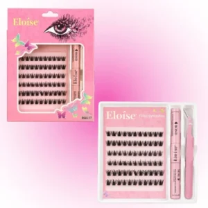 SET DE PESTAÑAS + PEGAMENTO + SELLADOR VARIOS DISEÑOS ELOISE 236357
