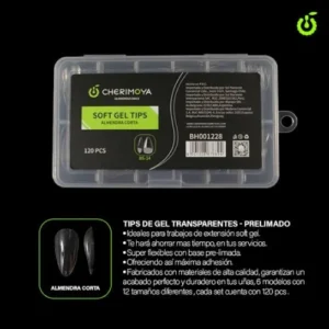 X120 PCS TIPS PRELIMADOS ALMENDRA CORTA CHERIMOYA BH001228
